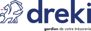 dreki logo baseline bleu